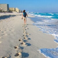 Footsteps in the sand