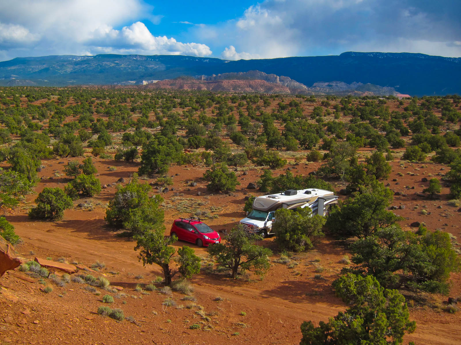 RV Boonocking Outside of Capitol Reef National Park